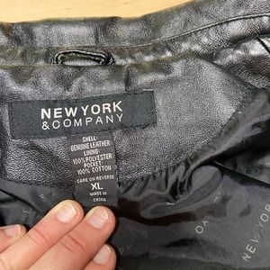 New York and company leather jacket